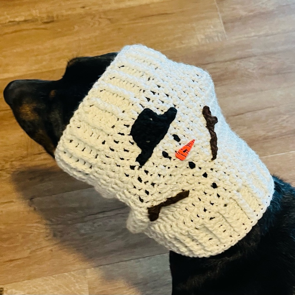 Dog Snowman Christmas Snood Cowl